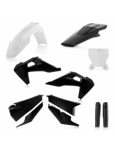 KIT PLÁSTICOS COMPLETO ACERBIS HUSQVARNA TC / FC 2019 - 2021 -  PRETO / BRANCO